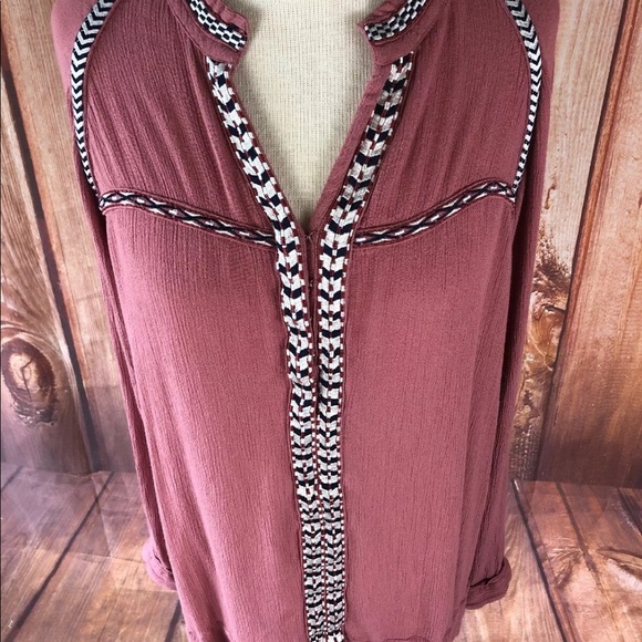 Tularosa Wyatt tunic blouse rose size XL - Picture 3 of 7